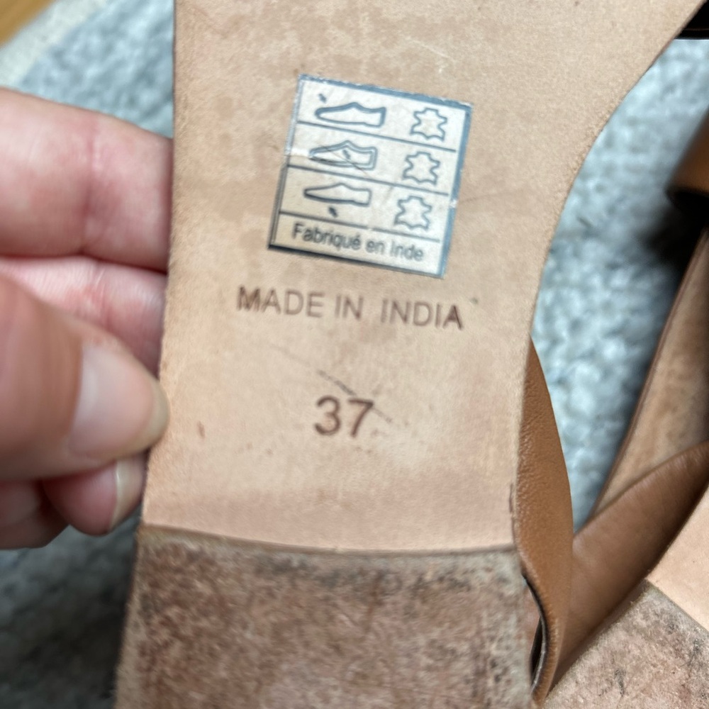Free People Cognac Strappy Women’s Sandals - Picture 4 of 11